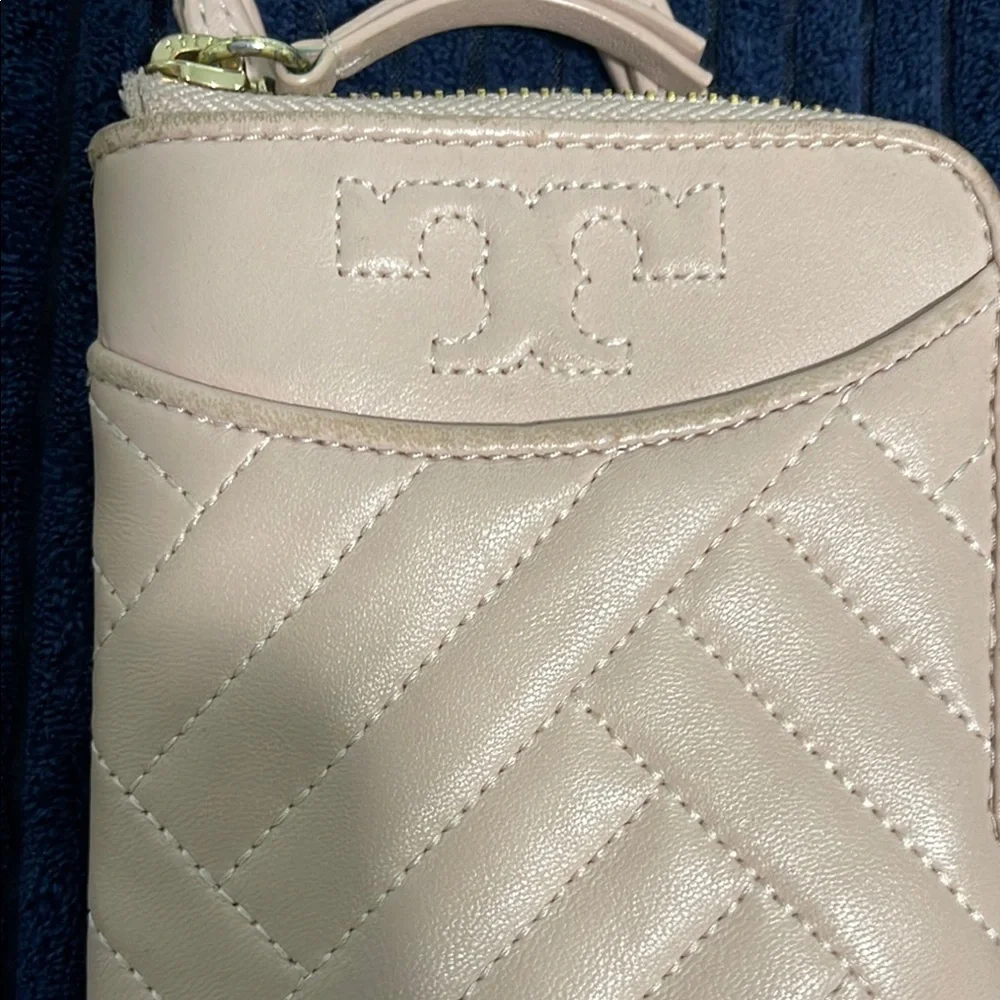 Tory Burch Blush Quilted Phone Crossbody